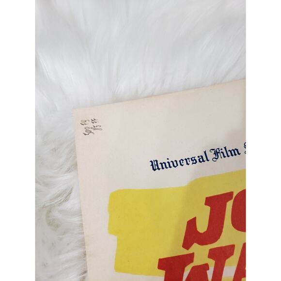 Vintage The WAR WAGON movie poster 14x21 John‎ Wayne Belgian French - Picture 2 of 12